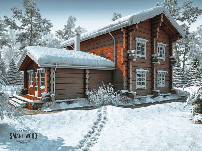 Лафет дом норвежская рубка