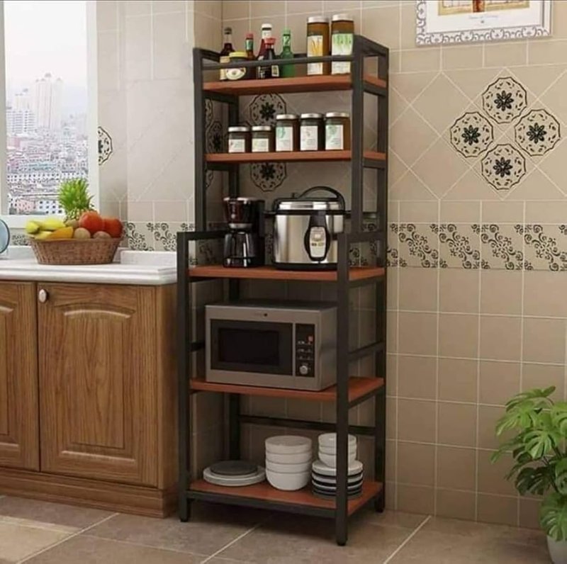 Стеллаж для кухни напольный