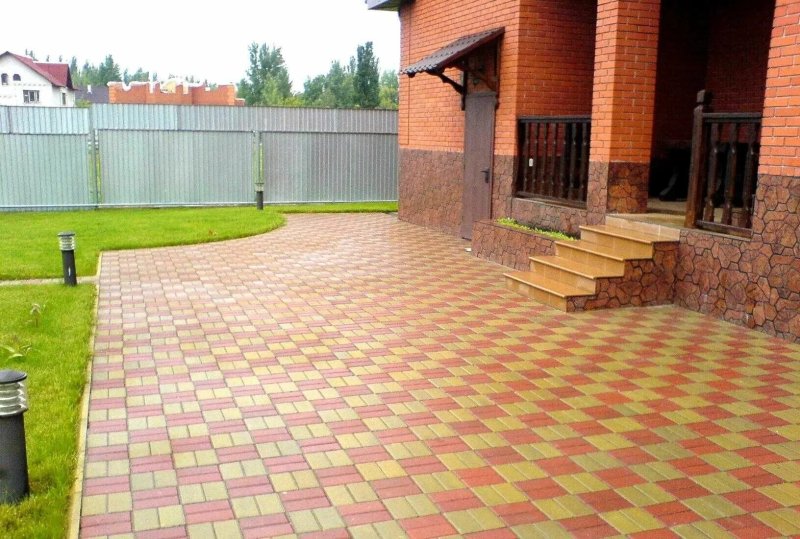 Клевер краковский тротуарная плитка во дворе