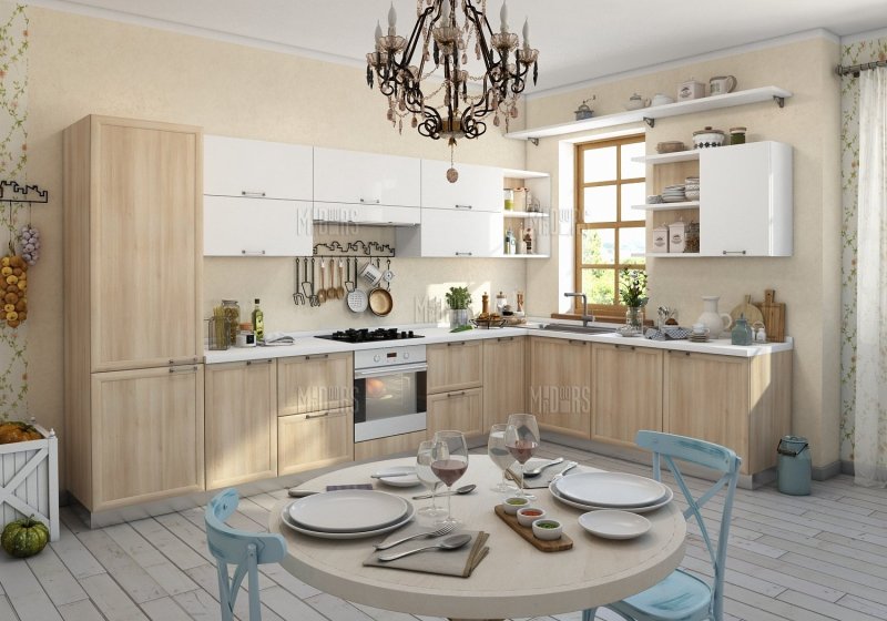 Светлая кухня