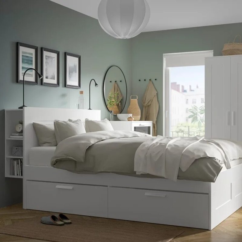 Кровать brimnes ikea