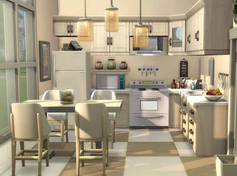 Королевская кухня sims 4