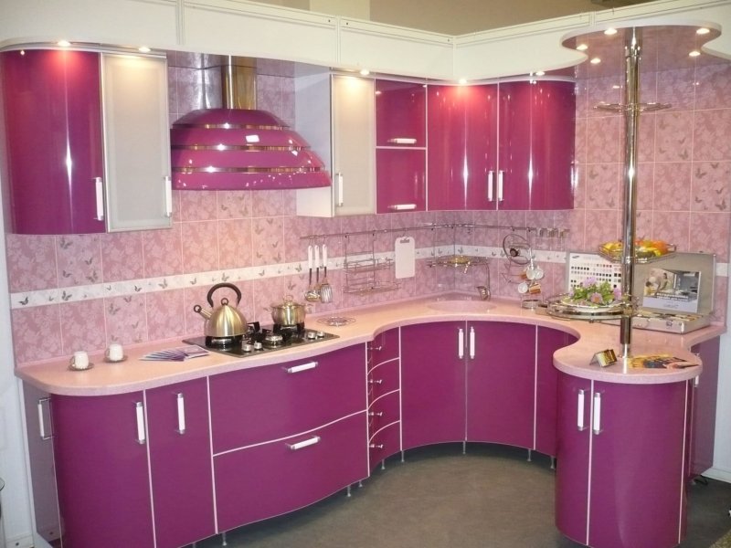 Сиреневая кухня