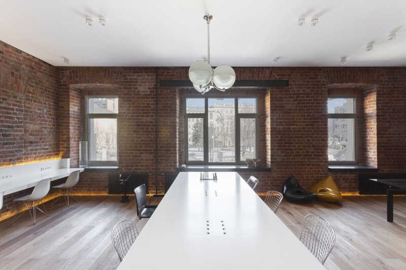 Loft design interior кирпич офис