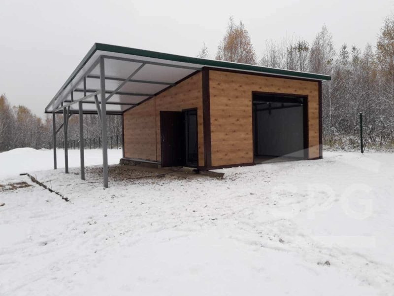 Гараж из сэндвич панелей