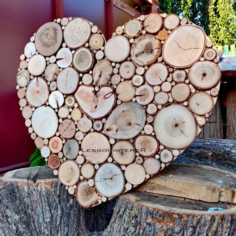 Сердце из спилов