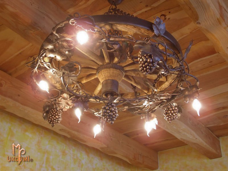 Кованые люстры под старину