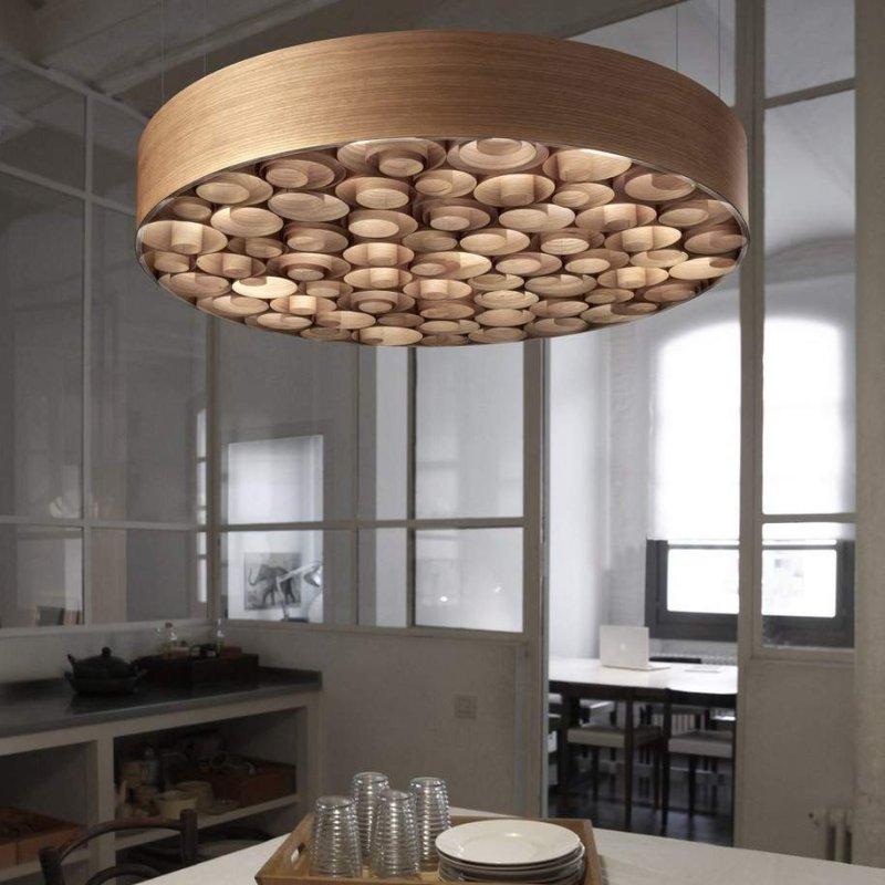 Светильник wood chandelier