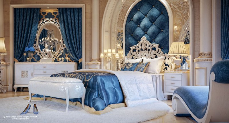 Luxury mansion interior спальни