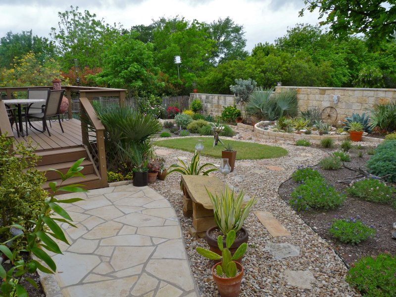 Backyard landscaping