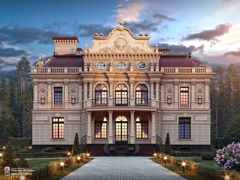 Резиденция особняк усадьба в классическом стиле рококо