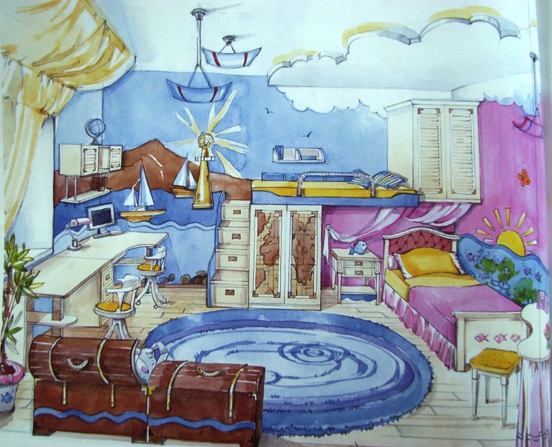Рисунки комнат