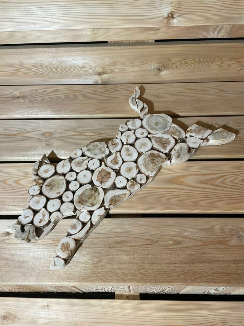 Панно из можжевельника для бани