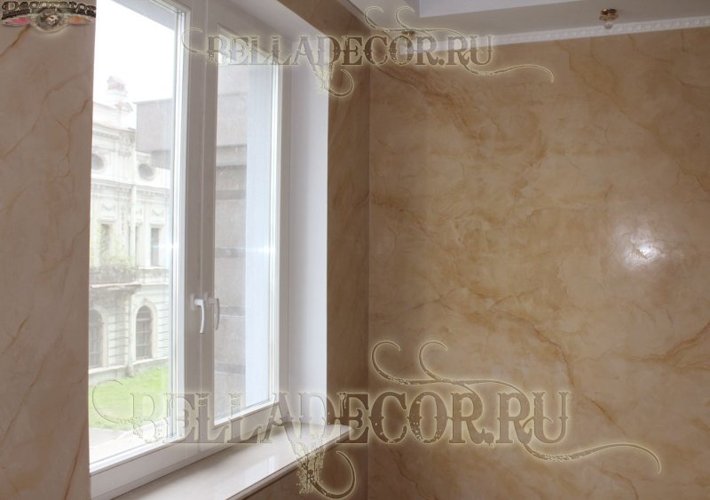 Венецианская штукатурка под мрамор