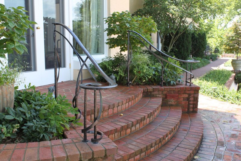 Stair railing outside