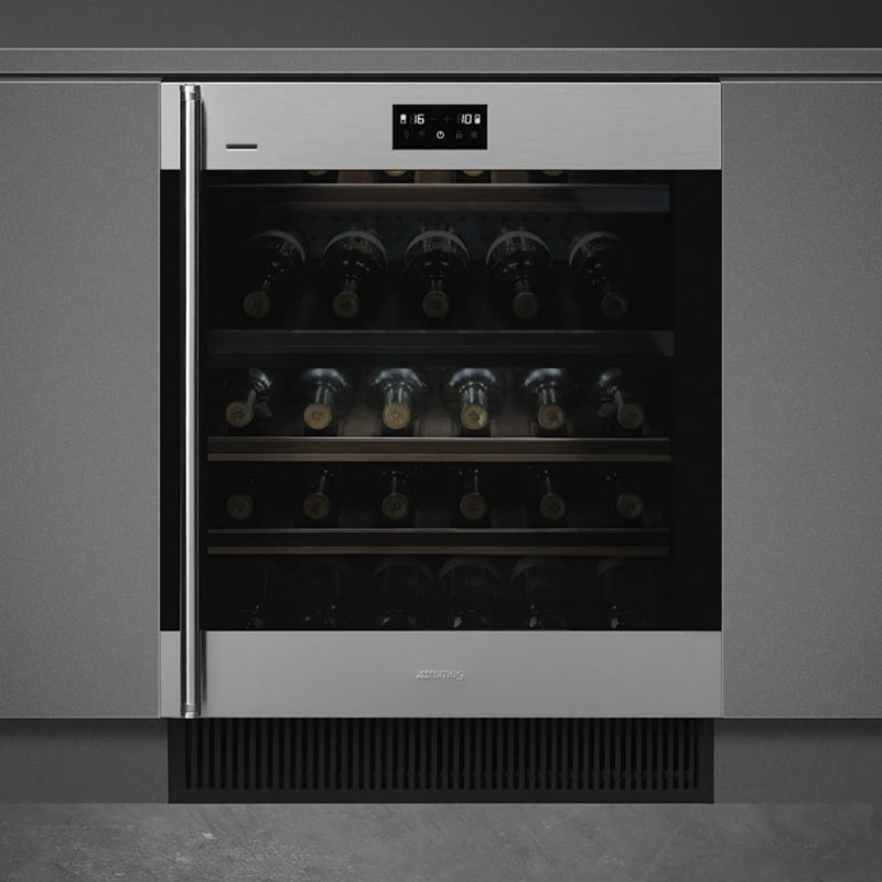 Встраиваемый холодильный шкаф для вина smeg