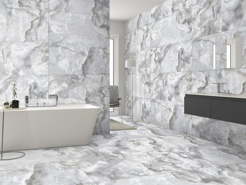 Керамогранит primavera honey onyx bianco polished