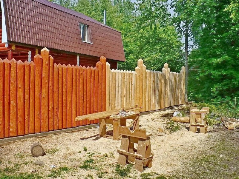 Деревянные заборы для дачи
