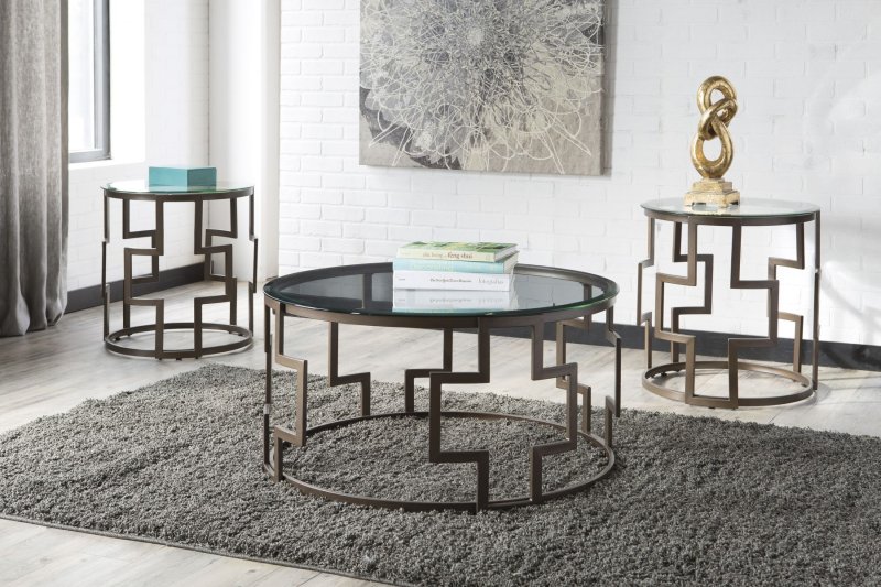 Журнальный столик round nesting coffee table