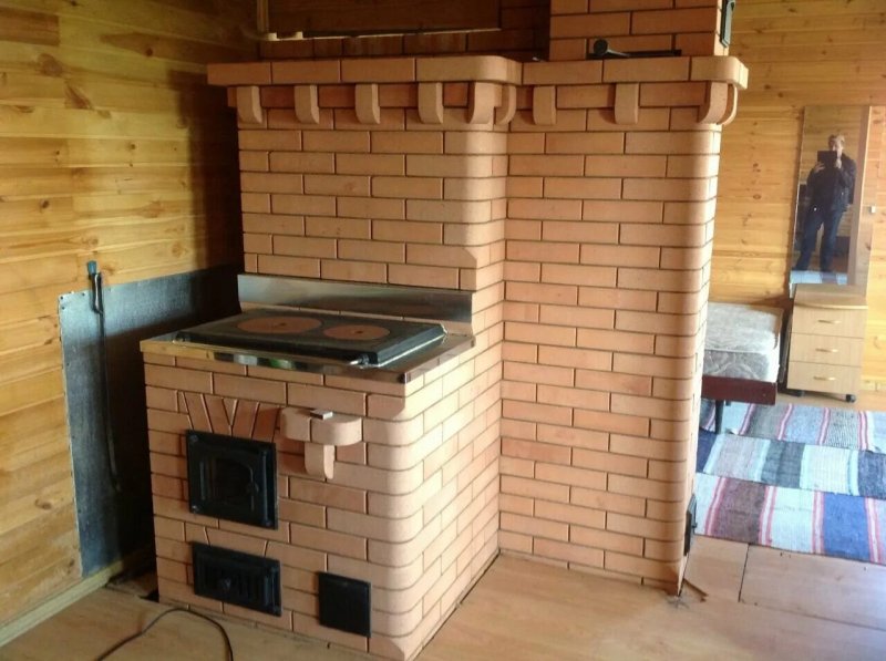 Отопительно варочная печь из кирпича