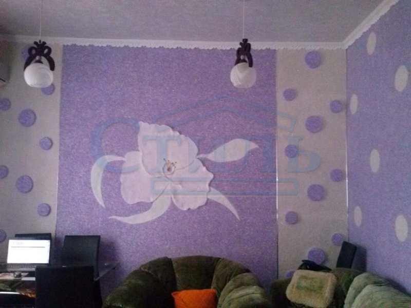 Рисунки жидкими обоями