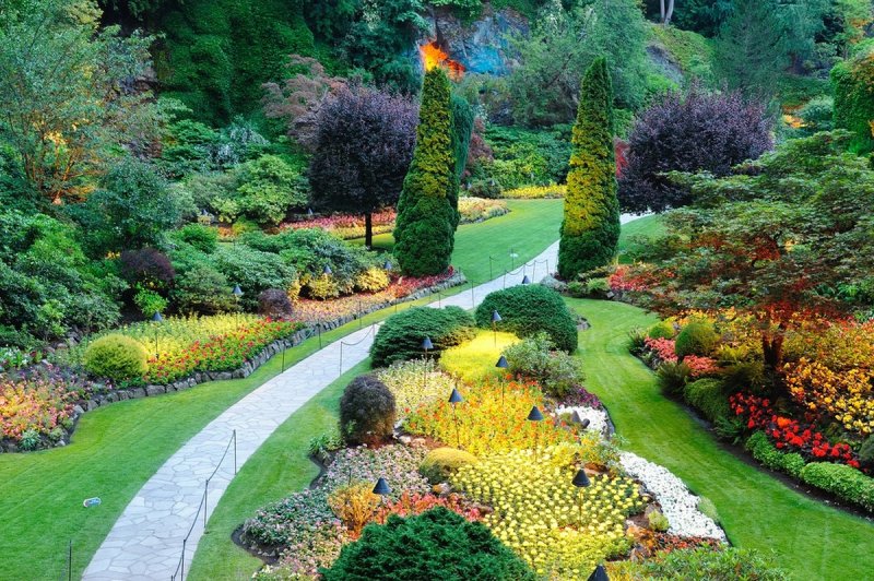 Butchart gardens канада