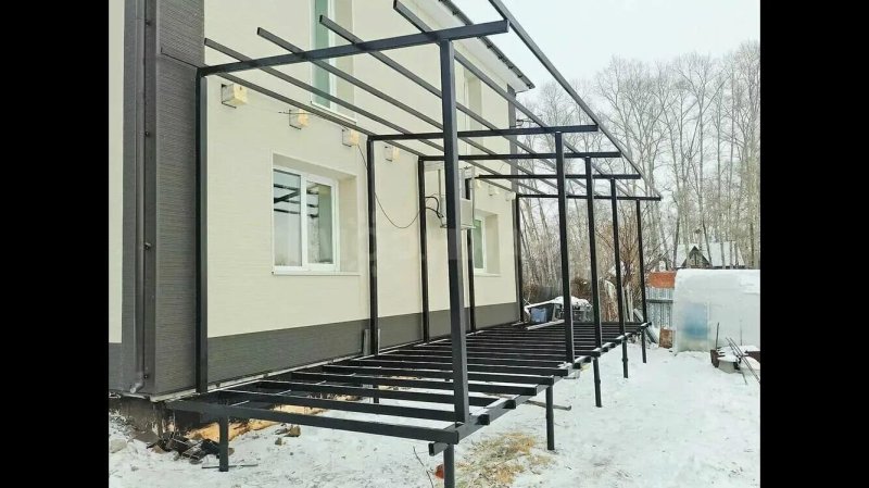 Каркас веранды из металла