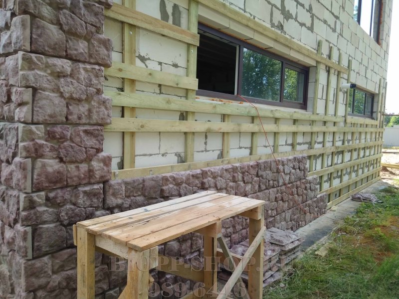 Фасадная панель бутовый камень