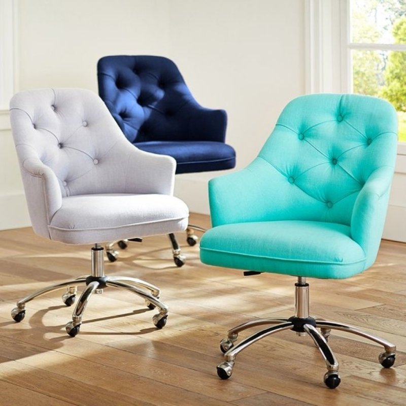 Isla teal velvet офисное кресло