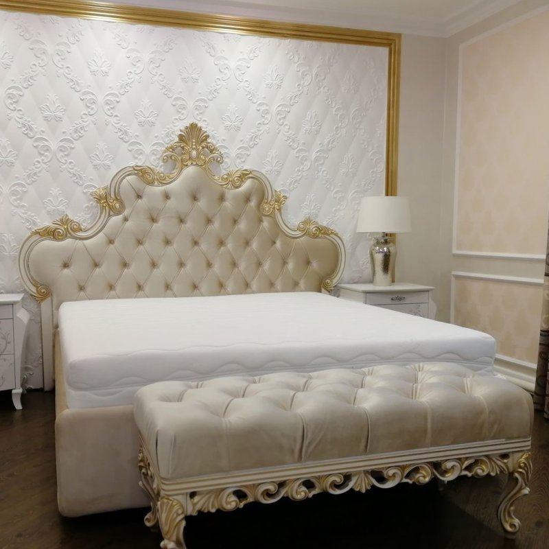Кровать мона лиза с мягким изголовьем