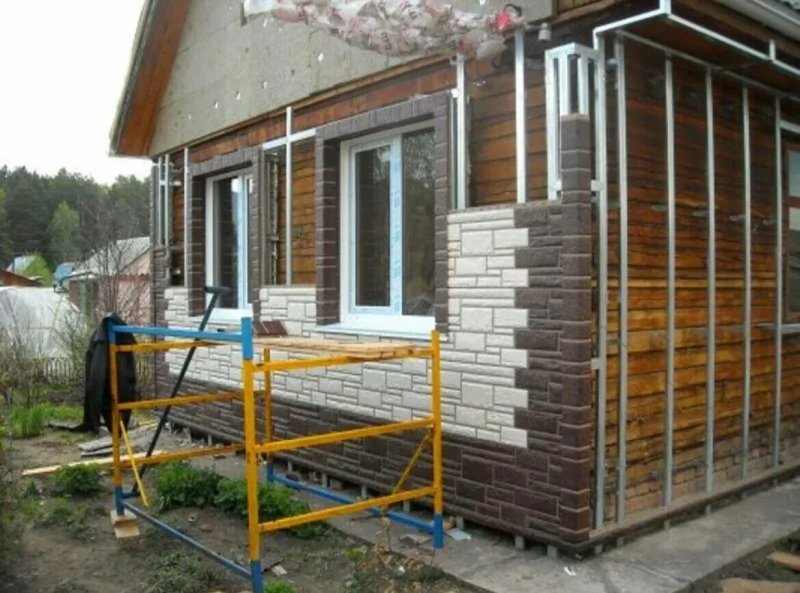 Монтаж фасадных панелей