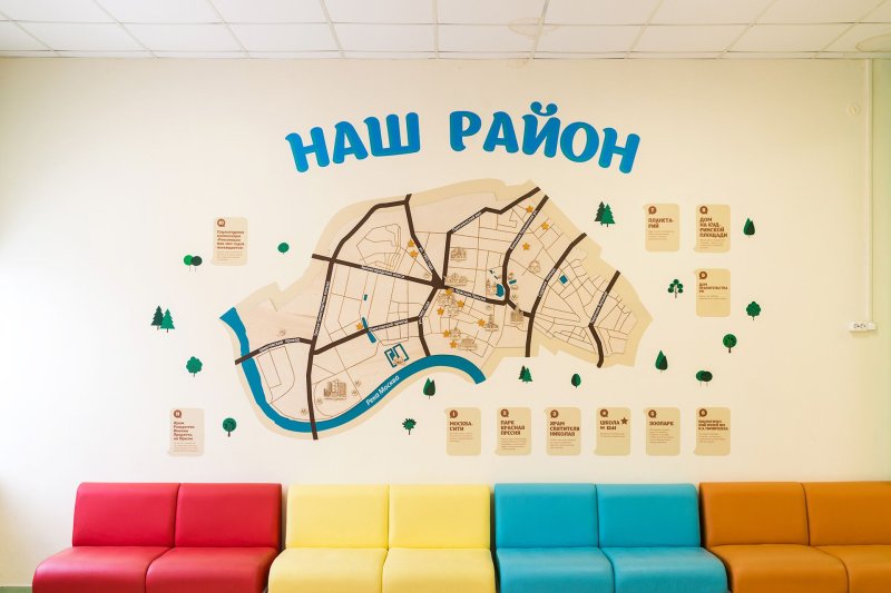 Оформление коридора школы
