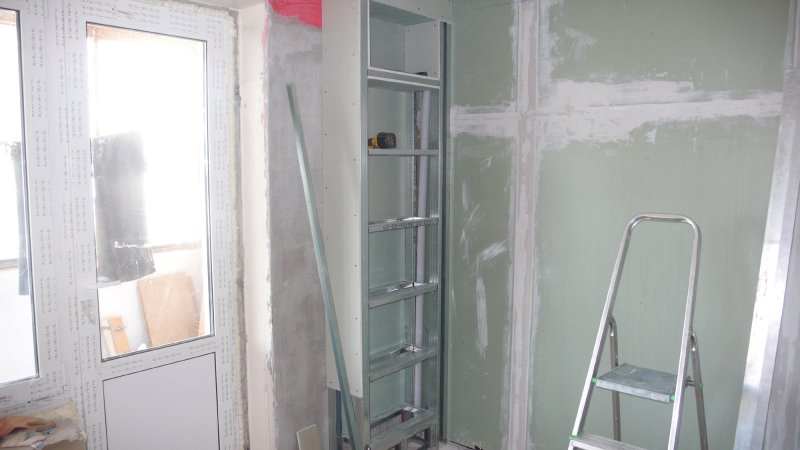 Шкаф из гипсокартона