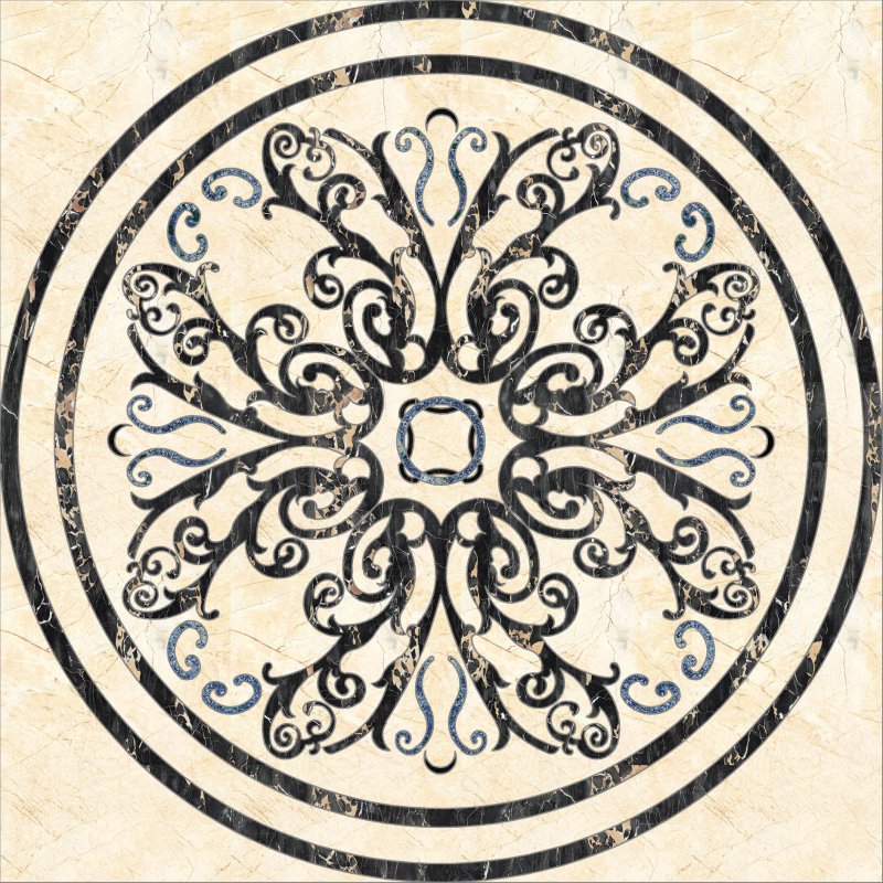 Infinity ceramic tiles valentino chiaro roseton chiaro 120х120