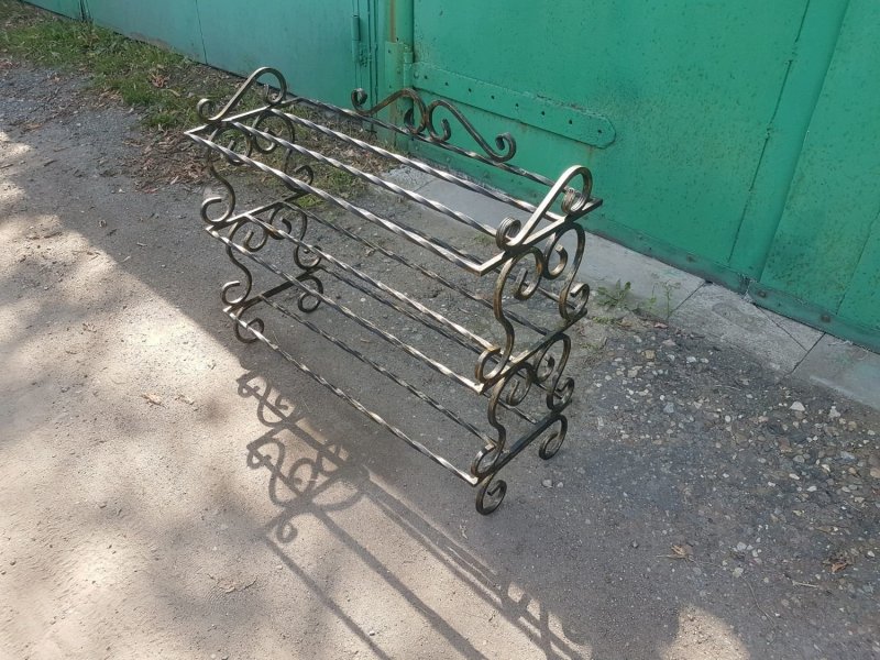 Обувница из металла холодная ковка
