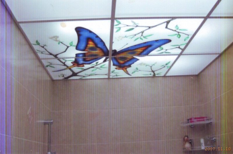 Потолки в ванной