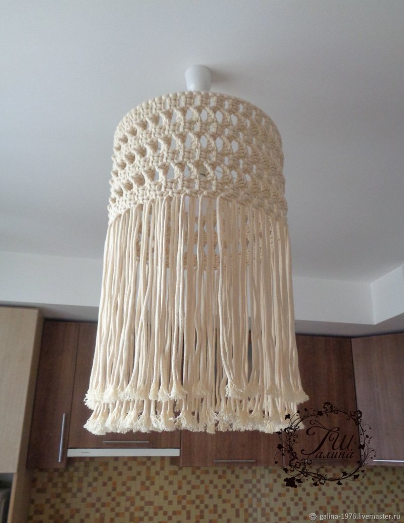 Абажур из макраме
