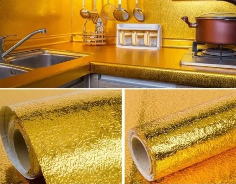 Самоклеющаяся фольга для кухни