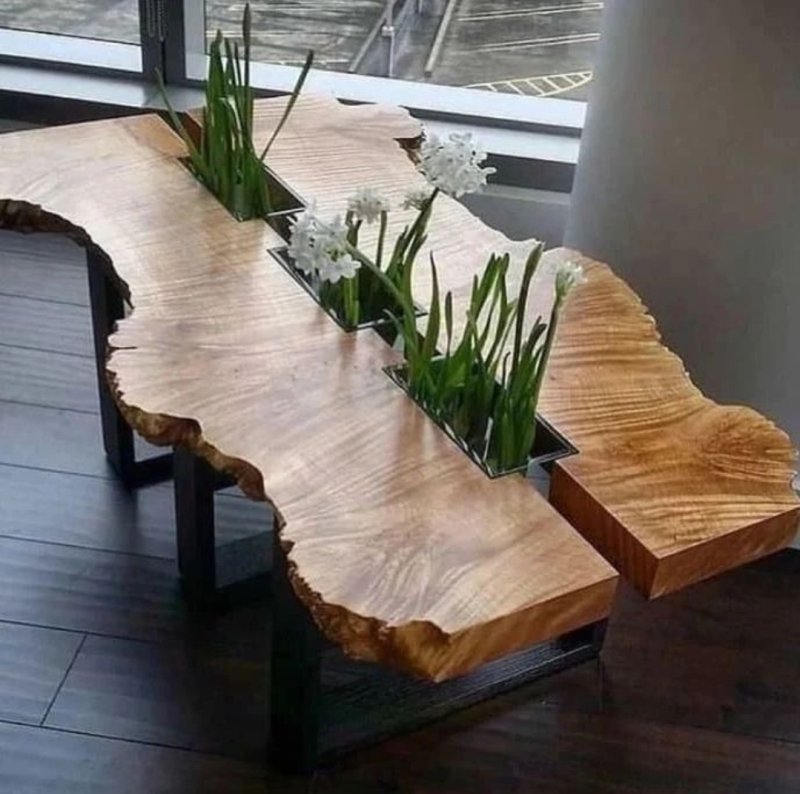 Дизайнерские столы из дерева