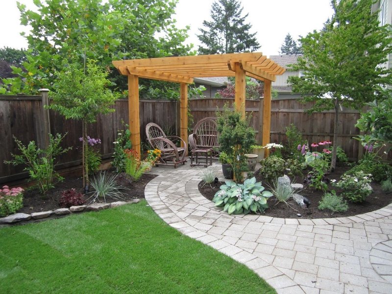 Backyard landscaping