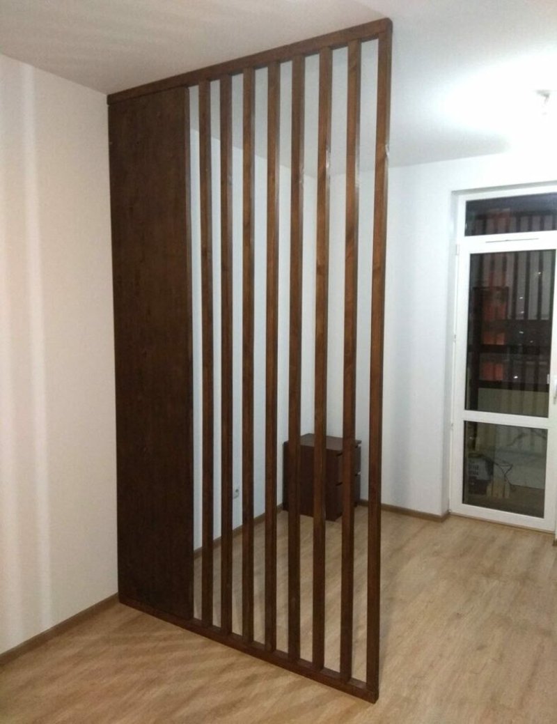 Перегородка из реек для зонирования