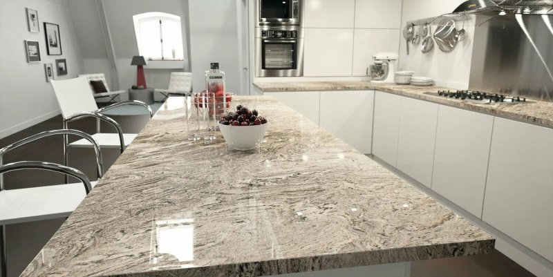 Столешница для кухни из искусственного камня