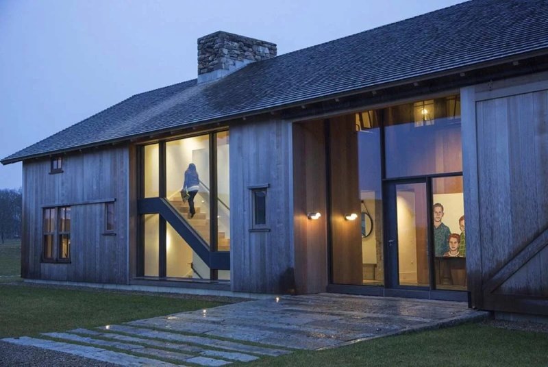 Дом-сарай в голландии barn house eelderwolde