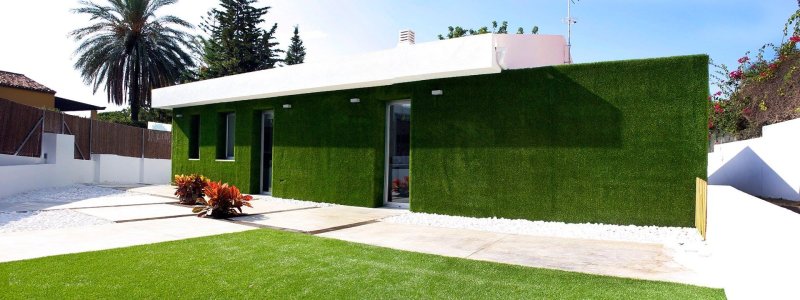 Забор искусственная трава