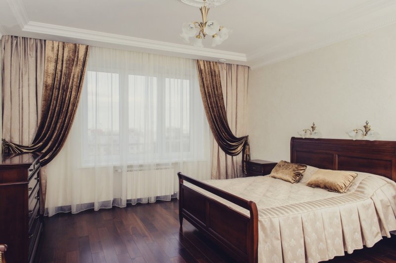 Шторы классика в спальню