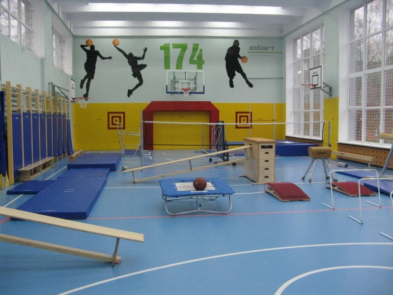 Спортивный зал в школе