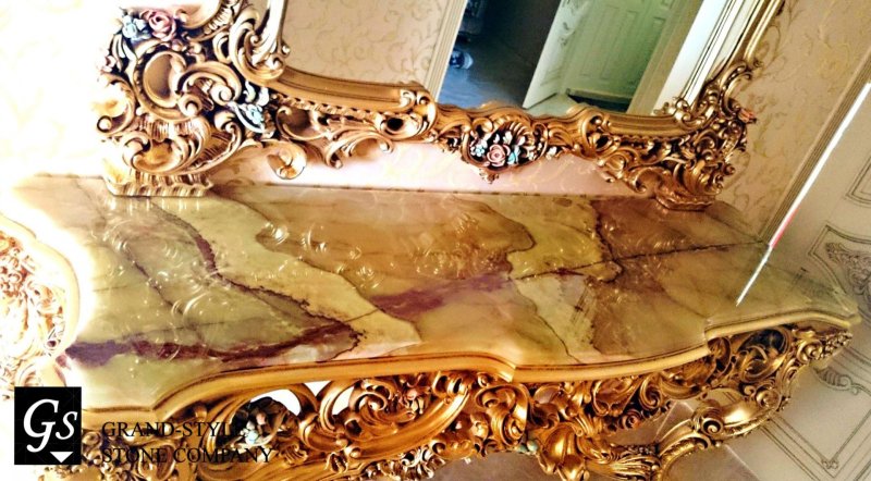 Литьевой мрамор оникс