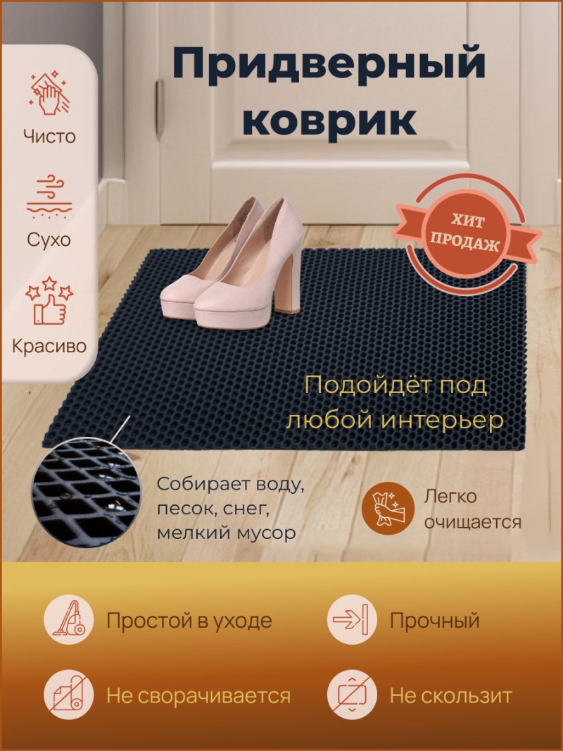 Коврик входной эва в прихожую