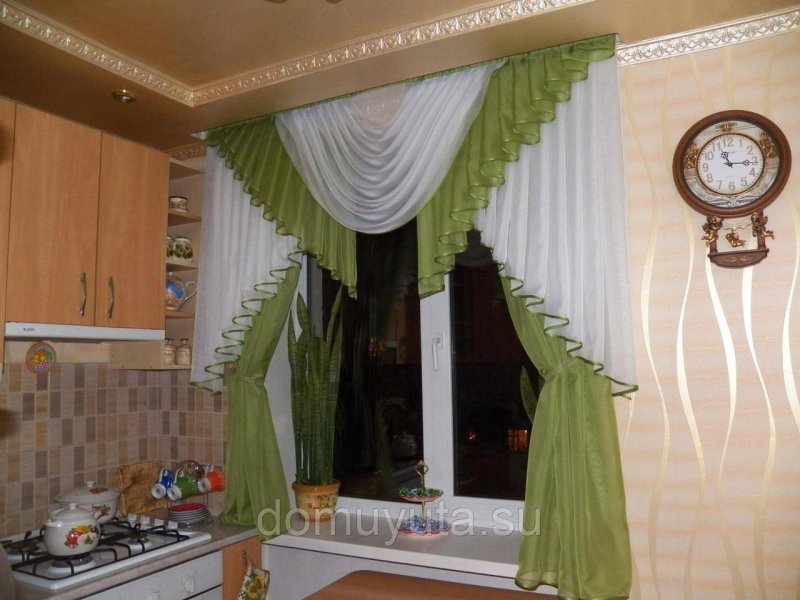 Дизайн штор для кухни