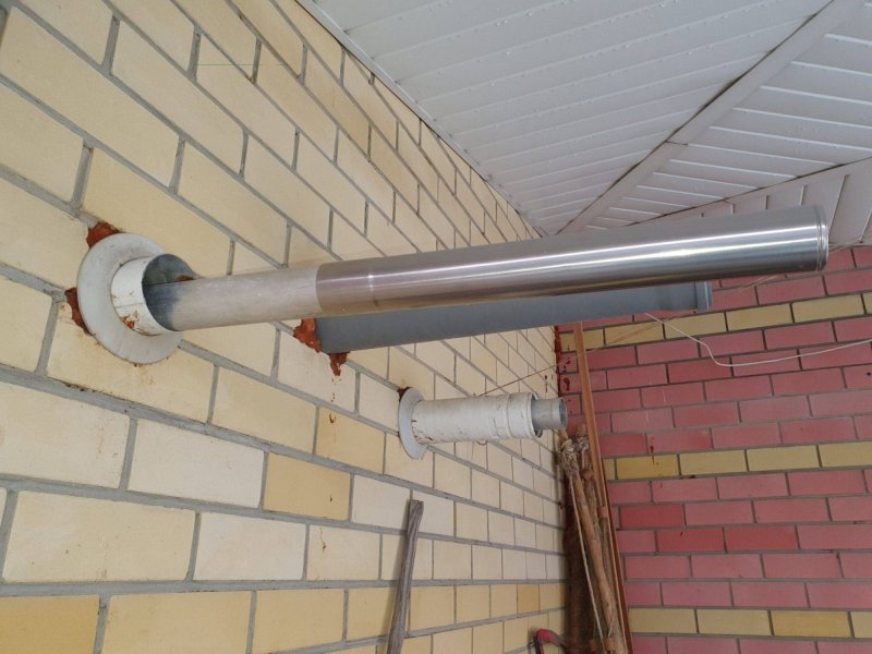 Коаксиальный дымоход для газового котла